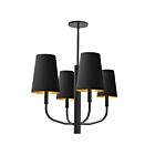 Suspendu à LED Dainolite Eleanor ELN-214C-MB-698 240W 4-Lumières Noir