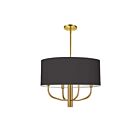 Suspendu à LED Dainolite Eleanor ELN-224C-AGB-797 240W 4-Lumières Noir