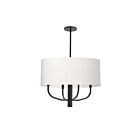 Suspendu à LED Dainolite Eleanor ELN-224C-MB-790 240W 4-Lumières Blanc