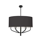 Suspendu à LED Dainolite Eleanor ELN-306C-MB-797 360W 1-Lumière Noir