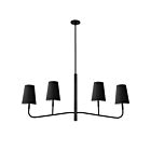 Chandelier 1 étage Dainolite Eleanor ELN-534HC-MB-697 4-Lumières 240W Noir
