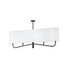 Chandelier 1 étage Dainolite Eleanor ELN-544HC-MB-790 4-Lumières 240W Noir