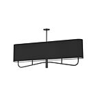 Chandelier 1 étage Dainolite Eleanor ELN-544HC-MB-797 4-Lumières 240W Noir