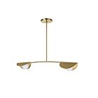 Suspendu Dainolite EMM-342HP-AGB Emma 2-Lumières Laiton vieilli 50W