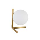 Lampe de table à LED Dainolite FOL-101T-AGB Folgar 1-Lumière Laiton vieilli 60W
