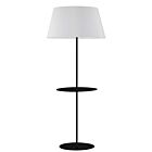Dainolite GTC-R641F-MB-WH Gretchen 150 Watt Noir mat LED Lampe sur pied