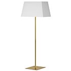 Dainolite GTC-S631F-AGB-WH Gretchen 100W Laiton vieilli LED Lampe sur pied