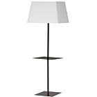 Dainolite GTC-S641F-MB-WH Gretchen 150 Watt Noir mat LED Lampe sur pied
