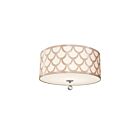 Plafonnier LED Dainolite HAN-184FH-PC-WG séries Hannah 4-lumières Or d'hiver 240w