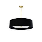 Suspendu Dainolite HEL-304P-AGB-BW Helena 4-Lumières Laiton vieilli 240W