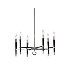Lustre à incandescence Dainolite LAN-246C-PC séries Langford 6-lumières Chrome poli 240w
