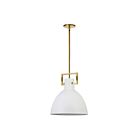 Suspendu à LED Dainolite Liberty LBY-141P-MW-AGB 100W 1-Lumière Blanc mat