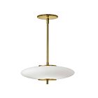 Suspendu Dainolite MAD-161P-AGB Maddie 1-Lumière Laiton vieilli 20W