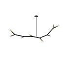 Suspendu à LED Dainolite Morgan MOR-608HP-MB-AGB 480W 5-Lumières Noir mat