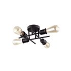 Plafonnier semi encastré LED Dainolite NEB-184SF-ES séries Nebraska 4-lumières Expresso 160w