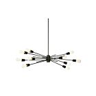 Suspendu LED Horizontal Dainolite NEB-3910HP-ES séries Nebraska 10-lumières Expresso 600w