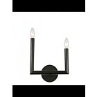 Applique murale incandescente Dainolite Nora NOR-L-112W-MB 2-lumières 120W noir mat