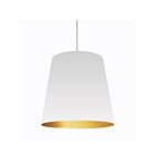 Grand Suspendu à tambour surdimensionné à DEL Dainolite OD-L-692 séries Oversized Drum 1-lumière Blanc 150w