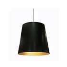 Grand Suspendu à tambour surdimensionné à DEL Dainolite OD-L-698 séries Oversized Drum 1-lumière Noir 150w