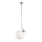 Suspendu incandescent Dainolite ORN-141P-PC-WH séries Orion 1-lumière Clair 60w