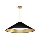 Suspendu à LED Dainolite Padme PAD-2630P-AGB-698 30W 1-Lumière Noir