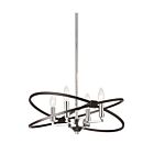 Lustre à incandescence Dainolite PAL-184C-PC-MB séries Paloma 4-lumières Chrome poli 160w