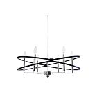 Lustre à incandescence Dainolite PAL-276C-PC-MB séries Paloma 6-lumières Chrome poli 240w