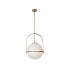 Suspendu incandescent Dainolite Paola PAO-161P-AGB 60W 1 lumière laiton vieilli