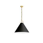 Suspendu incandescent Dainolite Princeton PCN-241P-AGB-797 100W 1 lumière noir