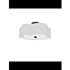 Plafonnier encastré incandescent Dainolite Phlox PLX-152FH-MB-WH 120W 3-Lumières noir