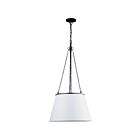Suspendu à LED Dainolite Plymouth PLY-181P-MB-WH 100W 1-Lumière Blanc