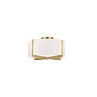 Plafonnier semi-encastré incandescent Dainolite Preston PST-153SF-AGB-WH 180W 3 lumières blanc