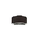 Plafonnier semi-encastré incandescent Dainolite Preston PST-153SF-MB-BK 180W 3 lumières noir