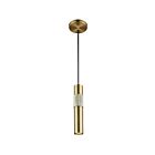 Suspendu à LED Dainolite Passwell PSW-121P-AGB 50W 1-Lumière Laiton vieilli