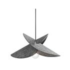 Suspendu à LED Dainolite Felt PTE-201P-MB-500 60W 1-Lumière Gris