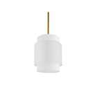 Suspendu incandescent Dainolite Priya PYA-141P-AGB-WH 60W 1 lumière blanc