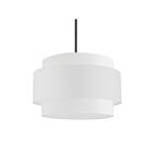Lustre incandescent à 3 étages Dainolite Priya PYA-224C-MB-WH 240W 4 lumières blanc