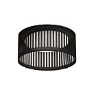 Montage encastré à LED à tambour fendu Dainolite SDLED-15FH-BK séries Slit Drum 1-lumière Noir 14w