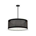 Suspendu LED Dainolite Slit Drum SDLED-20P-MB-BK 22W 1 lumière noir