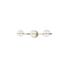 Vanité halogène Dainolite Sofia SOF-233W-AGB 75W 3 lumières laiton vieilli