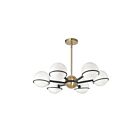 Lustre halogène Dainolite Sofia SOF-286C-MB-AGB 240W 6 lumières