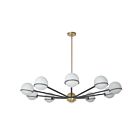 Lustre halogène Dainolite Sofia SOF-5010C-MB-AGB 400W 10 lumières