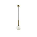 Suspendu incandescent Dainolite Tara TAR-61P-AGB-WH 60W 1 lumière laiton vieilli