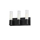 Vanité incandescence Dainolite TBE-123W-MB Tube 3-Lumières Noir mat 180W