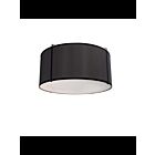 Plafonnier LED à tambour Dainolite Trapezoid TRA-121FH-BK 2-lumières 80W noir