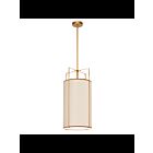 Suspendu Tambour LED Dainolite Trapezoid TRA-124P-GLD-CRM 4-lumières 240W crème