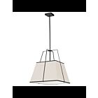 Suspendu LED Dainolite Trapezoid TRA-181P-BK-CRM 1-lumière 100W crème