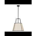 Suspendu LED trapézoïdal Dainolite Trapezoid TRA-1P-BK-CRM 1-lumière 100W crème