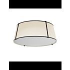 Plafonnier LED Dainolite Trapezoid TRA-224FH-BK-CRM 4-lumières 400W crème