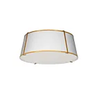 Plafonnier LED Dainolite Trapezoid TRA-224FH-GLD-WH 4-lumières 400W blanc
